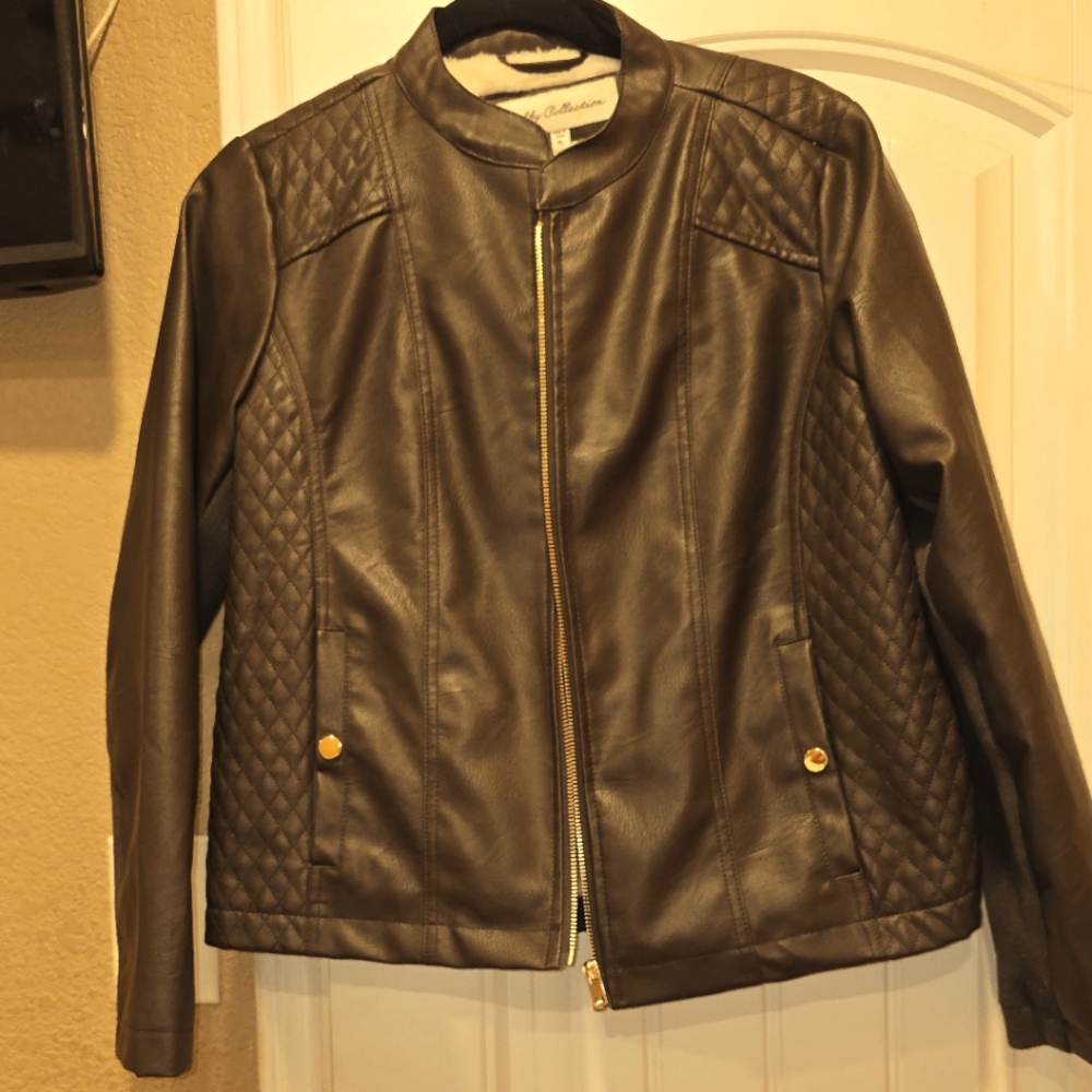 Brown Quilted Women's Jacket
